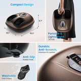 RENPHO Foot Massager Machine with Heat [2026 Upgraded], Shiatsu Foot Massager for Plantar Fasciitis, Birthday Gifts for Women Men, Cordless Control, Best Gifts for Women/Mom/Wife, Brown