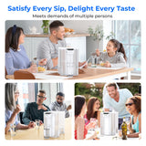 Waterdrop ED04W-L Mega Electric Water Filter Dispenser, Large 27-Cup, 200-Gallon Rechargeable Instant System, NSF/ANSI 42&53&401&372, Reduce PFOA/PFOS, Lead, Chlorine, Does not Lower TDS, White