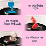 Cotton Candy Machine - Retro Cotton Candy Machine for Kids with 2 Reusable Cones, 1 Sugar Scoop, and 1 Extractor Head – Pink Nostalgia