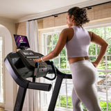 Horizon Fitness 7.0AT Treadmill, Black, Heavy Duty, LCD Display, Built-in Speakers, Heart Rate Monitor, USB Charging Port, Wheeled