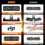 Berleng Push Up Board - 36-in-1 Foldable Pushup Fitness Stand for Portable Strength Training. Rugged, Stable Equipment for Home Gym Workout for Men & Women Berleng