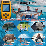Portable Fish Finder Handheld Sonar Depth Finder for Kayak Boat Ice and Shore Fishing 100m Range with Transducer Fishing Alarm Underwater Contour TL88