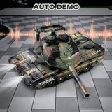 Supdex 1:24 RC Tank-2.4G Remote Control Army Tank That Shoot BBS with 360° Rotating Turret, Auto Demo, Sound, Light and Smoke, All-Terrain Climbing RC Military Vehicle Toy Gift for Boys Ages 6-12