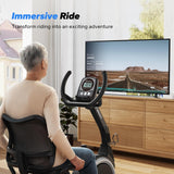 MERACH Recumbent Exercise Bike, High-end Recumbent Bike for Home, Light Commercial Recumbent Bikes for Seniors Adults, Magnetic Recumbent Stationary Bike with Smart Bluetooth and Exclusive App, LCD, Heart Rate Handle MERACH