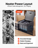 VEVOR 12-Device Charging Cabinet for Tablet & Laptop, Lock Charging Station