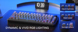 Redragon K673 GB 75% Wireless Gasket RGB 3-Modes 81 Keys Gaming Mechanical