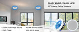 Herdio Passive Ceiling Speakers 6.5‘’ 320W 2-Way Round Flush Mount Speakers Perfect For Home Theate