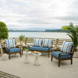 Outdoor Deep Seat Cushion Set (4-Pack), 24 in x 24 in, Weather-Proof, Rain-Proof, Fade Resistant Patio Cushion for Chair
