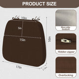 Thick Chair Cushions for Dining Chairs, 8 Pack WaterProof Easy Clean