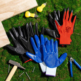 90 Pairs Gardening Gloves for Men Women Breathable Rubber Coated Working Gloves for Gardening, 9.1 Inch