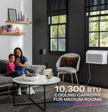 Window Air Conditioner Unit, 10,300 BTU, U-Shaped Adjustable Depth | White GE