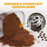AYCHIRO Coffee Grinder Electric, Coffee Beans Grinder for Home Use with 30 Grind Settings - 12 Cups Capacity for Espresso, Drip & Americano, Black