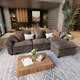 SUNSHINE VALLEY Oversized 123.6" L Shaped Sectional Couch for Living Room