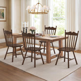 LUE BONA Wooden Dining Chairs Set of 4, Windsor Dining Chair with Thickened Backrest, Morden and Mid Century Kitchen Chairs for Dining Room Farmhouse, Weight Capacity 350 lbs