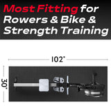 Crostice Bike Trainer Mat Compatible with Peloton Bike, for Treadmill & Row, THK 6mm, Under Mat Protect Hardwood Floor Carpet