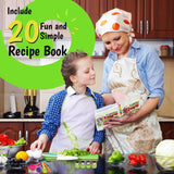 40-Pcs Kids Knife Set for Real Cooking, Toddler Cooking Set Montessori with Recipes Book, Toddler Kitchen Tools, Kids Cooking Sets Real - Cutting Board and Knife Set