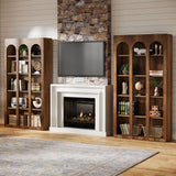 Tribesigns 5-Tier Arched Bookshelf, 70.87-Inch Mid Century Modern Bookcase