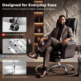 Big and Tall Office Chair, Flip Armrests for Work & Cross-Legged Pets