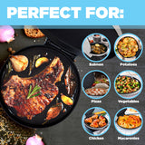 Pizza Maker 12-inch Pizzas Machine, Newly improved Cool-touch Handle Non-Stick plates Pizza oven & Calzone Maker Courant