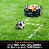 LawnMaster OcuMow™ Perimeter Wire Free Robot Lawn Mower Cuts Small Lawns 1000-2000 Square Feet with Optical Navigation