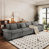 PHI VILLA 157.5" Oversized Modular Sofa 4-Seat Straight Sectional Couch