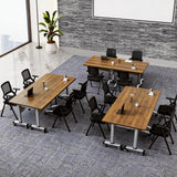 Modular Conference Room Tables, Stackable Flip Top Training Meeting Table,Space Saving,for Seminar,Office