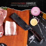 HouseWish 8 PC Chef Knives - High Carbon Stainless Steel Knives With Pakkawood Handles - Magnetic Strip Holder Included - Japanese Knife Set - Home & Professional Chef's Knife Set