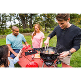 Coleman 24-Piece Enamel Dinnerware Set for Outdoor Dining, Dishwasher Safe, Full Dinnerware & Flatware Set for 4 People