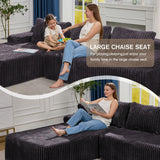 Hobestluk Boneless Couch Modular Sectional Sofa L-Shape Oversized Chaise