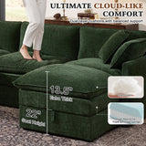 Ihanherry Oversized Sectional Sofa Bed with Storage