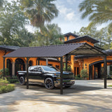 PHI VILLA 10x20 Carport, Metal Carports Canopy Heavy Duty Car Port Garage
