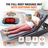 Full Body Massage Mat, Vibrating Mattress Pad, Bed Massager Mat, Massage Mats for Full Body with Detachable Pillow with Heat, Alleviates Muscle Pain, Improves Circulation and Stress Relief by SITFIT