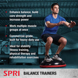 SPRI Balance Trainer Sport - Dome Shape Half-Exercise Ball with Non-Skid Base - For Balance Training, Strength Building, Toning, and Improved Flexibility - 50cm Diameter SPRI