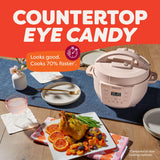 Instant Pot 4QT RIO Mini 7-in-1 Multi-Cooker, Pressure Cooker, Slow cook, Sauté, Steam, Rice Maker, Yogurt, & Warmer, Rosewater, 4 Quarts