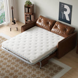NessCarsti 63" Convertible Sofa Bed, Pull-Out Loveseat Couch with Mattress