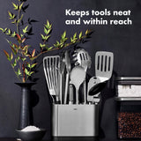Steel Piece Utensil Set, 15 PC, Stainless Steel OXO