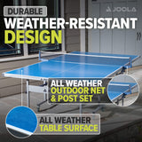 JOOLA NOVA DX Indoor/Outdoor Table Tennis Table with Weatherproof Net Set