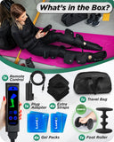 Lunix LX10 FSA Full Leg Massager with Heat & Air Compression, Foot Calf and Thigh Massage Boots for Everyday Recovery, Adjustable Fit, Cold Therapy Option, Handheld Controller, Charcoal Black