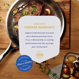 LEGEND COOKWARE 5-Ply Stainless Steel Cookware Set, 12-Piece Pots and Pans Set - Induction Compatible, Oven Safe 800°F - Non-Toxic, No Coatings