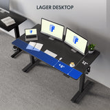 L Shaped Standing Desk with Storage Cabinet for Office Workspace, 79" Spacious Workstation with Drawers