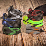 SF Fishing Spinning Rod Socks Braided Mesh Rod Sleeve Cover Protector Pole Gloves Six Colors 6PCS Fit Spinning Rod 6-1/2FT to 7-1/2FT