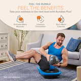 LifePro Rumblex Plus 4D Vibration Plate Exercise Machine - Triple Motor Oscillation, Linear, Pulsation + 3D/4D Motion Vibration Platform/Whole Body Vibration Machine for Weight Loss & Shaping. (Blue)