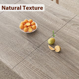 Dining Table for 6-8 People, 78.7" Long Kitchen Table with Sturdy Metal Frame & Seats 6 Rectangular Counter for Dinner