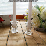 Hosley Set of 24 Glass Taper Candle Holders 2.5 Inches High Ideal Gift for Weddings Party Favor Reiki Meditation O3