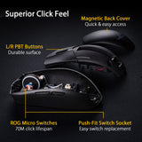Strix Impact III Wireless Gaming Mouse, 57 G Lightweight, 36K DPI Sensor, Bluetooth & 2,4GHz RF, ROG SpeedNova