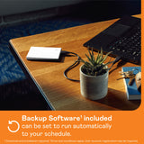 5TB My Passport Portable External Hard Drive with password protection and auto backup software, White Western Digital