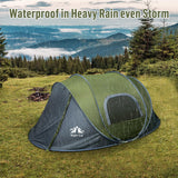 Night Cat Pop-up Camping Tent: 2 Person Tent Waterproof Instant Easy Setup Family Tent