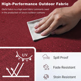Belord Luxury 6" Thick Outdoor Cushion 10 Set - 24 x24 Inch 28D Sponge Filling Fade-Resistant Chair Cushion
