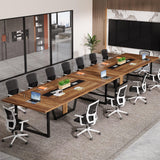 Tribesigns 8FT Large Conference Table for 10 People, Industrial 94.5-Inch Meeting Table