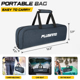 PLUSINNO Fishing Rod and Reel Combos -24 Ton Carbon Fiber Telescopic Fishing Pole - Spinning Reel 12 +1 Shielded Bearings Stainless Steel BB-Free Carrier Bag Case, Travel Saltwater Freshwater Fishing PLUSINNO